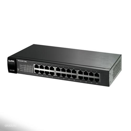 Выключатель интернета ZyXEL ES1100-24, 24 порта, гарантия (фото #1)