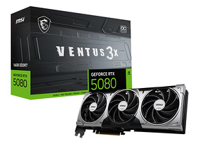 MSI GeForce RTX 5080, 16GB VENTUS 3X OC GDDR7 (1 foto / 4)