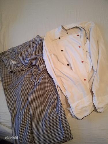 Одежда для повара (Мужской китель и брюки) (фото #1)