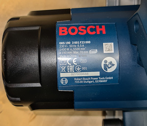 Bosch GKS 190 1400W elektriline ketassaag (3 foto / 10)