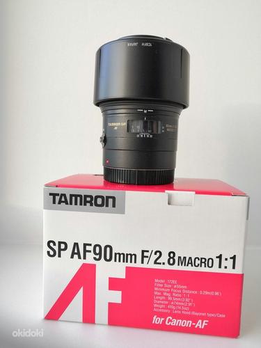 TAMRON SP AF90mm F/2.8 macro 1:1 Canon (новый) (фото #1)