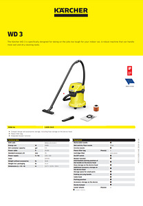 KARCHER WD 3 - Wet and Dry Vacuum Cleaner (2 foto / 3)
