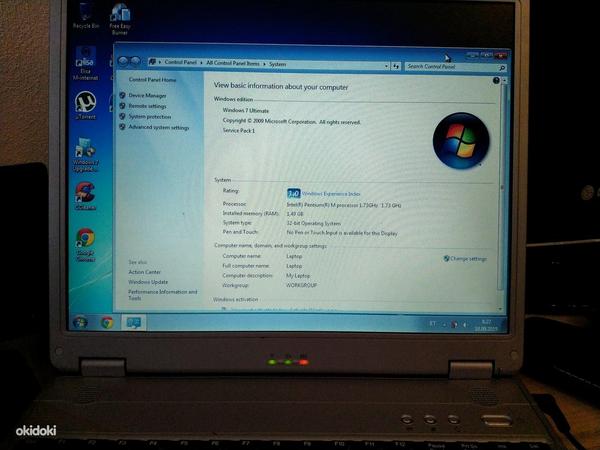 Windows 7 töökorras sülearvuti (foto #2)