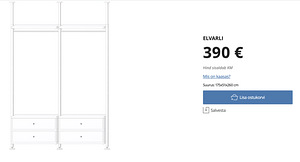 Ikea Elvari Süsteemkapp (3 foto / 3)