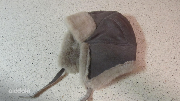 Mütsike poisile raz.52-54 cm uus (suede naturaalne m (foto #1)
