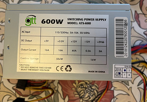 GTT ATX 600W (müüdud) (1 foto / 3)