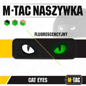 Velcro märk "Cat Eyes 3D", must (2 foto / 2)