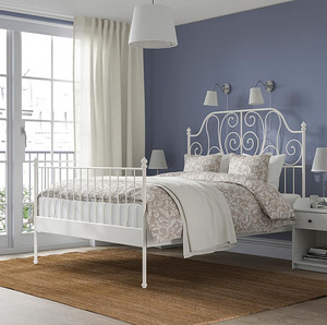 IKEA valge metallraamiga romantiline voodi (2 foto / 3)