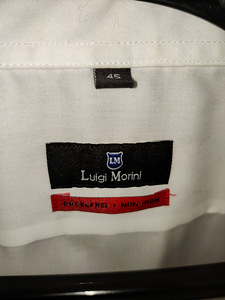 Luigi Morini valge meeste triiksärk (2 foto / 2)
