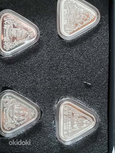 Полная коллекция серебряных монет 4 OZ 999. (фото #1)