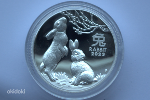 1 unts hõbedat 999 Lunar 2023 kõrge reljeef proof.