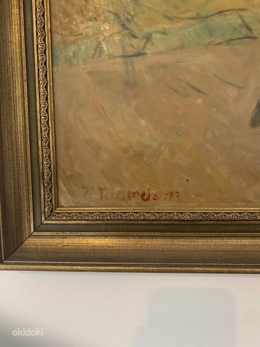 Хейкки Туомела, картина маслом, подпись 1973 г. (фото #2)