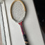 Старинная деревянная теннисная ракетка для детей. (фото #1)
