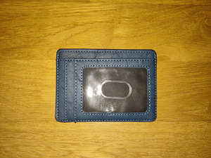 RFID-kaardihoidja sinine ehtsast nahast (1 foto / 2)
