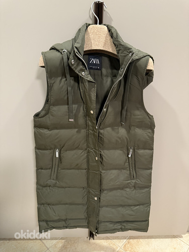 ZARA XS oliivroheline vest, praktiliselt uus