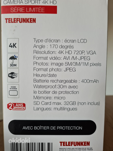 Экшн-камера Telefunken 4K Gopro-like (фото #5)