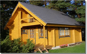 Сауна коттедж, деревянный дом, бревенчатый дом Kalle V
