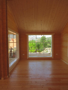 Деревянный дом с двойными стенками 2x44mm Holzhaus