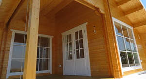 Palkmaja, puitmaja ,, Holzhaus D,, 2x seinaga, loghouse (5 foto / 5)