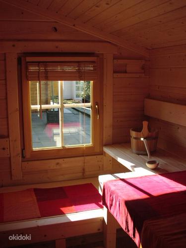 Saun Kalle 300x400, hirsi sauna, log sauna (foto #4)