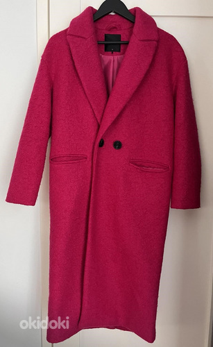 Розовое пальто Mohito, размер S (фото #5)