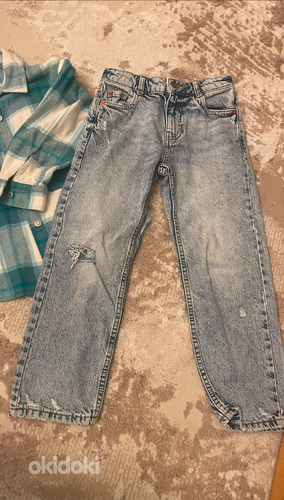 Zara джинсы +рубашка