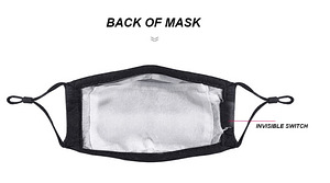 LED-mask, programmeeritav näomask USB-laadimisega (6 foto / 8)