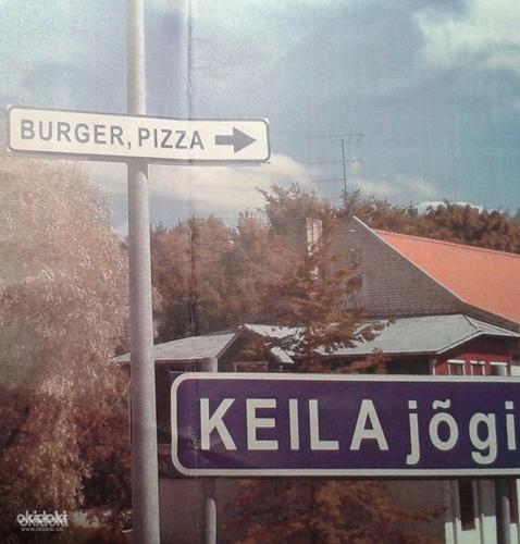Дорожный знак указатель Burger Pizza (фото #2)