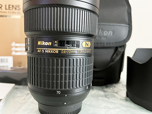 Объектив AF-S Nikkor 24-70 мм f/2.8G ED + 2 фильтра Hoya (1 фото из 5)