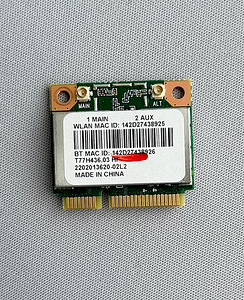 Wifi-kaart Qualcomm Atheros QCWB335 T77H436.03 HF, Wi-Fi4 (1 foto / 5)
