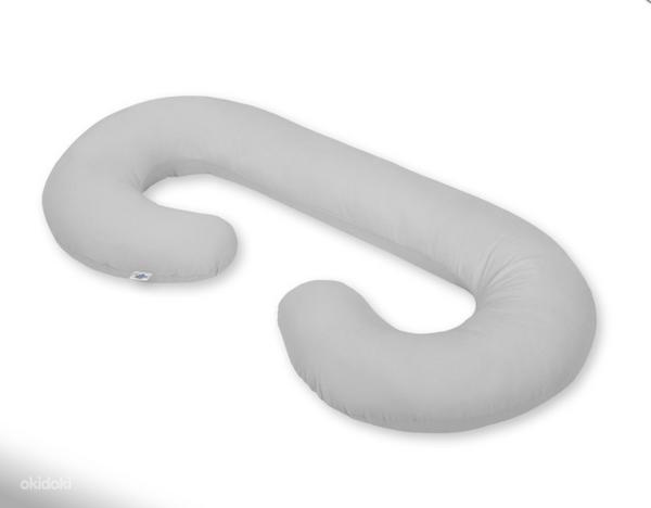 Новая подушка для беременных С-образная, светло-серая (фото #1)