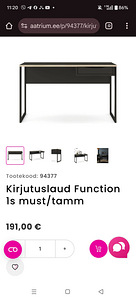 Must kirjutuslaud (7 foto / 8)