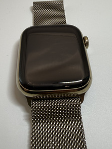 Apple watch 9 Stainless steel, 45mm, Gps +Lte Gold, Bh98% (4 foto / 9)