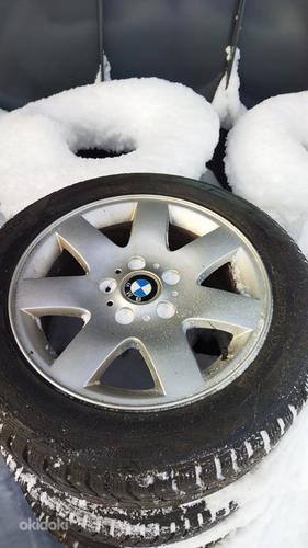 Легкосплавные диски BMW 16 дюймов с хорошими шипами Hankook (фото #1)