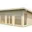 Дачный домик из фрезерованного бревна 6,2х3,4 м со свободным (фото #3)