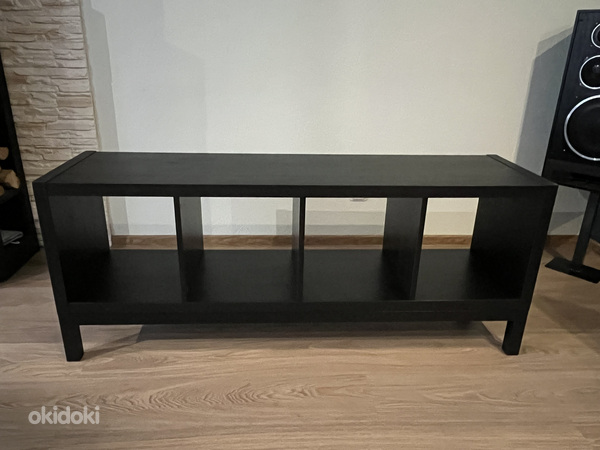 IKEA alusraamiga riiul, mustjaspruun/must, 147x59 cm