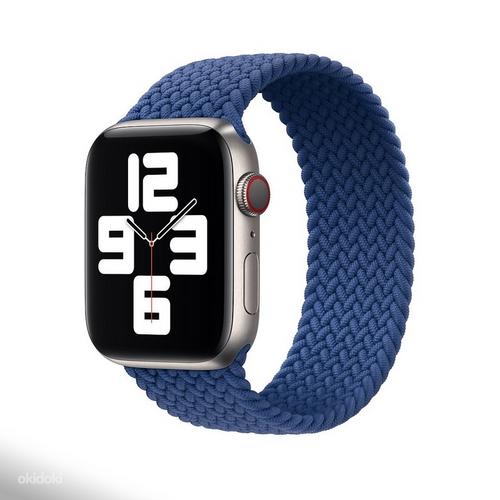 Apple Watch ремешок 42/44 мм Braided Solo Loop (синий) (фото #1)