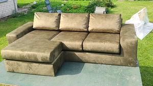 Uus! Sametist nurgadiivan Täna 699 eur! (3 foto / 3)