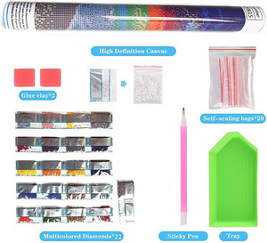 MEGA! DIY Full Drill Round 5D Biiseri komplekt 4 tk! UUS! (2 foto / 3)