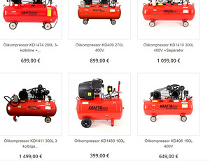 SUUR VALIK! Õlivaba kompressor KD1416 24L 8bar (4 foto / 4)
