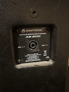Omnitronic AS - 600 active speakers (2 foto / 2)