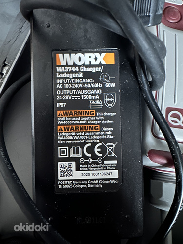 Laadija charger WORX WA3744 (foto #2)
