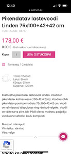 Pikendatav voodi Linden + madrats (7 foto / 7)