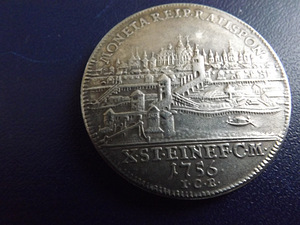 Taler,Regensburg stadt,1756 a. (4 foto / 4)