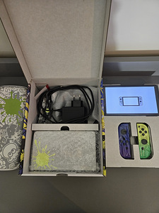 Nintendo Switch Oled Splatoon Limited Edition + ümbis (3 foto / 3)