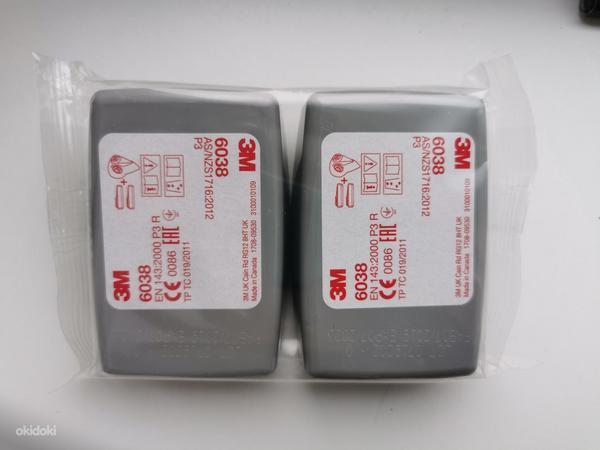 3M 6038 противаэрозольный фильтр Р3R. 1 пара (фото #1)
