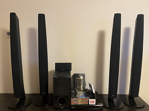 LG HT806TQ DVD HOME CINEMA KARAOKE SYSTEM,RADIO (1 foto / 9)