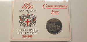 City of London 800 anniversary commemorative issue (1 foto / 2)