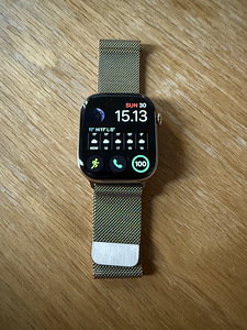 Apple watch series 10, 46mm, gold titanium, garantii (1 foto / 4)