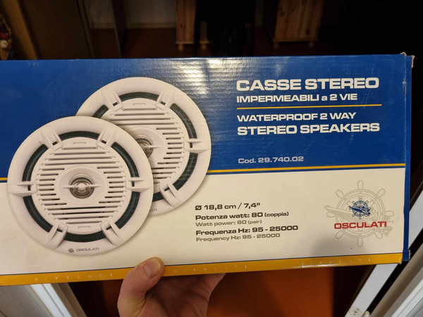 Водонепроницаемые колонки, Osculati Casse stereo
